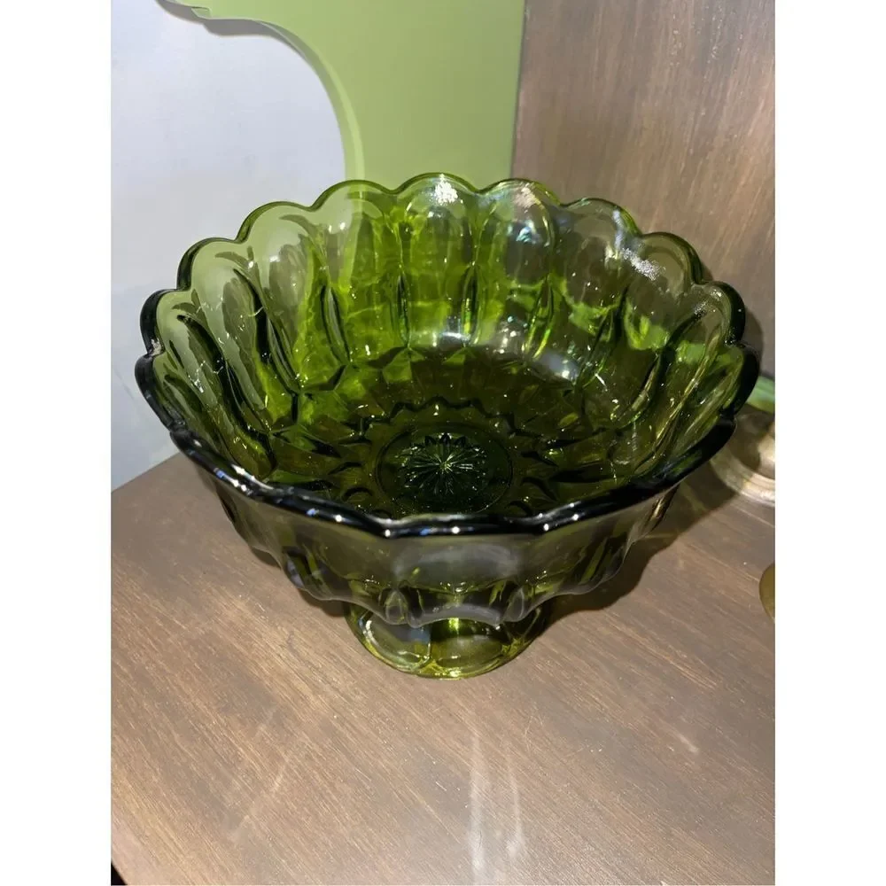 Vintage Anchor Hocking Fairfield Compote